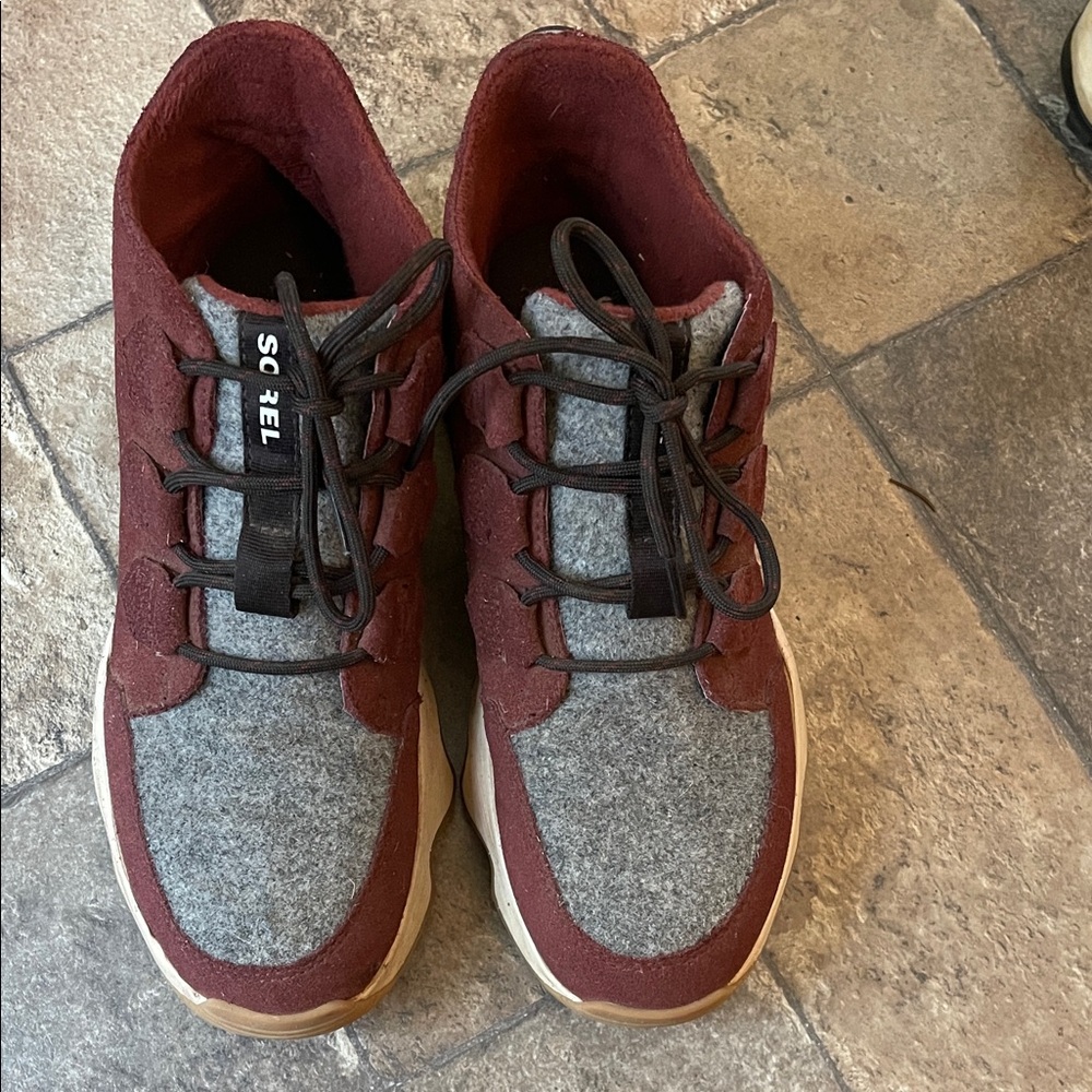 Sorel Women’s Red and Gray Casual Hiking Boots